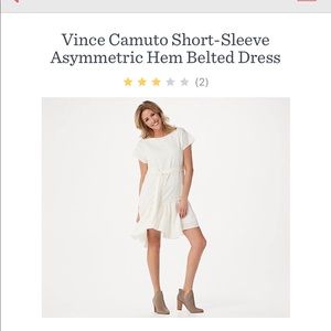 White Vince Camuto Assymetrical dress - 20W